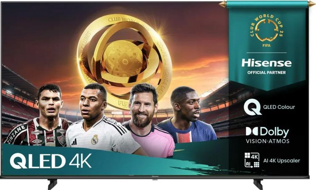 Hisense 43E77Q Téléviseur Smart TV 4K QLED 43 pouces avec HDR10+ Noir