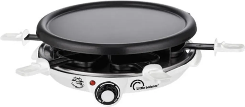 Appareil à raclette 1200W puissant Little Balance pour 6 gourmands 8748