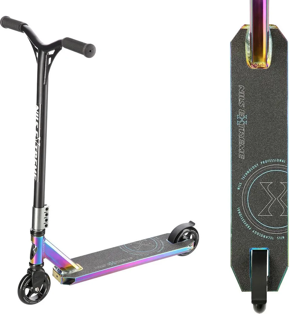 Neon Stunt Trottinette Résistante en Aluminium avec Finition Néon Design - 2