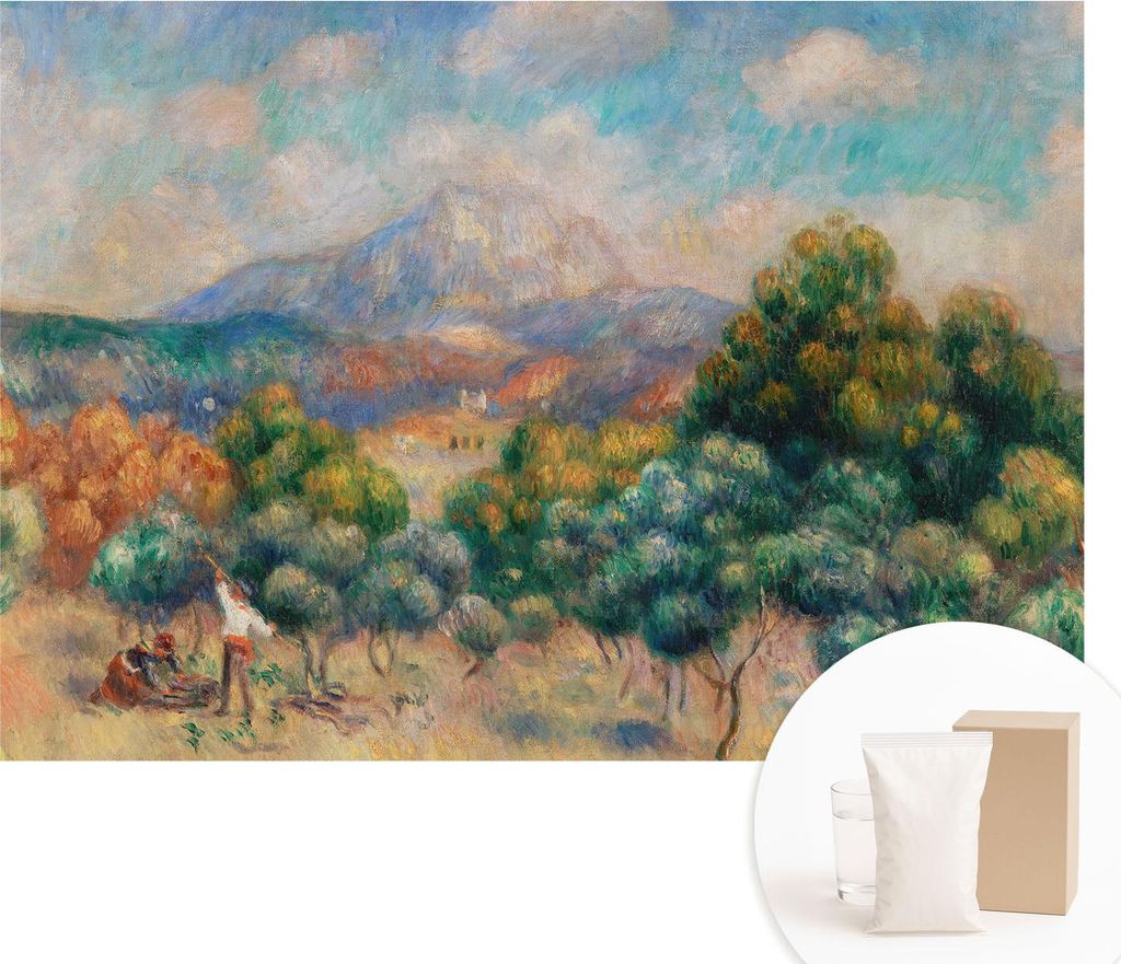 Fototapete - Wandbilder für Wohnzimmer - 312x219 cm - Dekorative Wandfolie - Modernes Design für Wanddekoration - Tapeten für Innenräume - Berg...