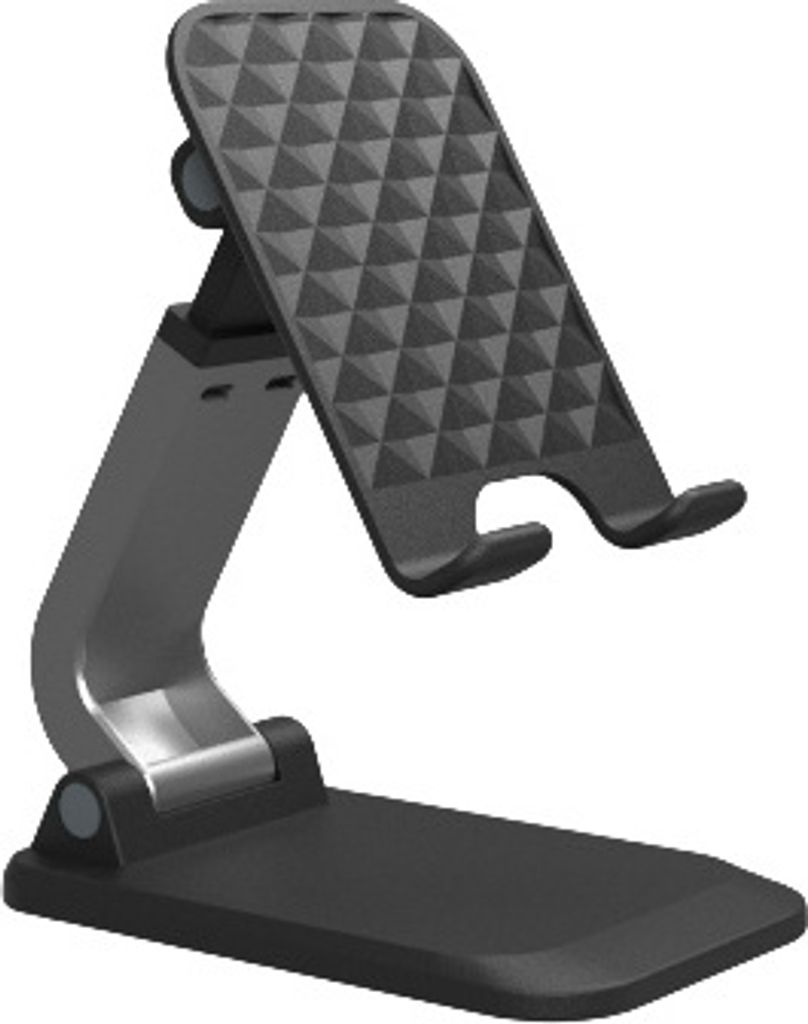 INF Faltbarer Telefonhalter für den Schreibtisch Schwarz Produktbild 1