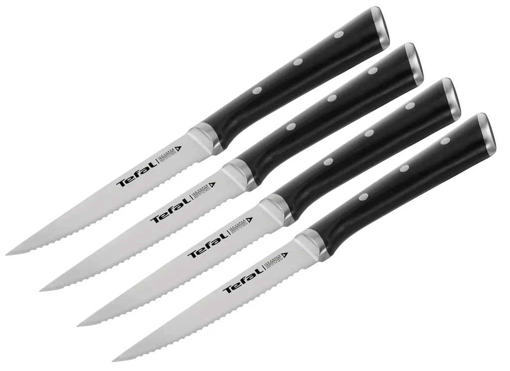 Set 4 Coltelli Carne Tefal K232S414 Ice Force 11 cm - Taglio Professional