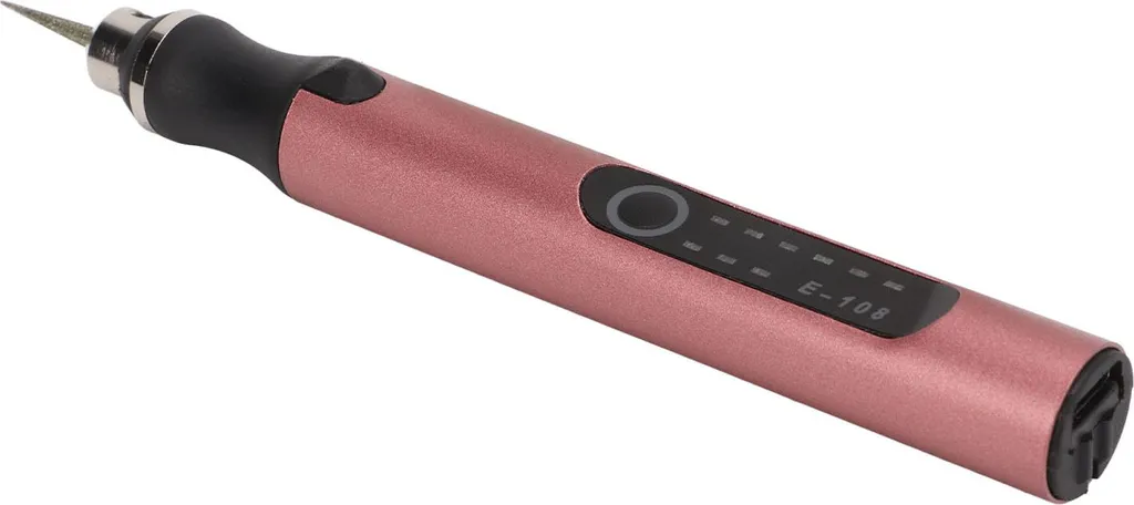 Stylo graveur électrique USB rechargeable or rose - Outil de précision - 5