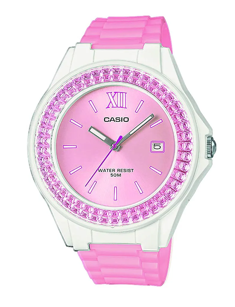 Casio Collection Damenuhr LX-500H-4E3VEF rosa grigio