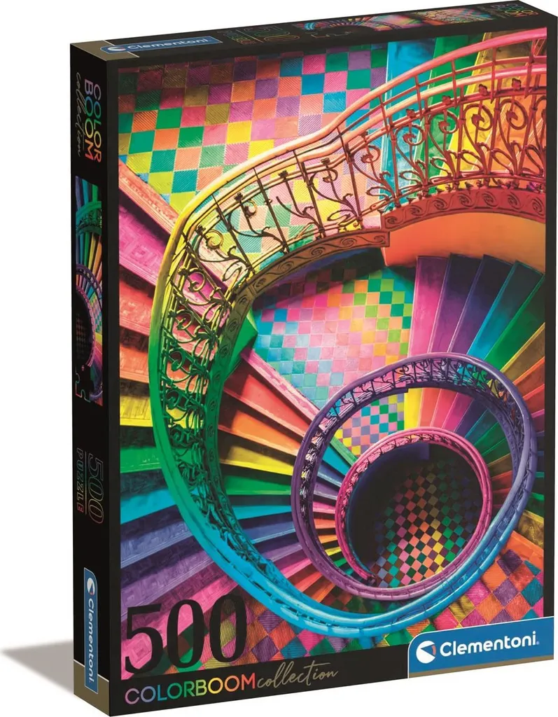 Puzzle 500 pièces Colorboom Escaliers haute qualité - Couleurs éclatantes 3D
