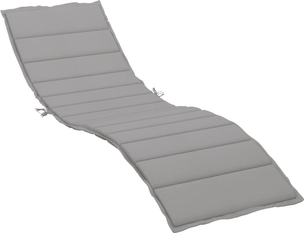 Rivestimento per sdraio grigio 200x70x3 cm Tessuto Oxford Immagine del prodotto 