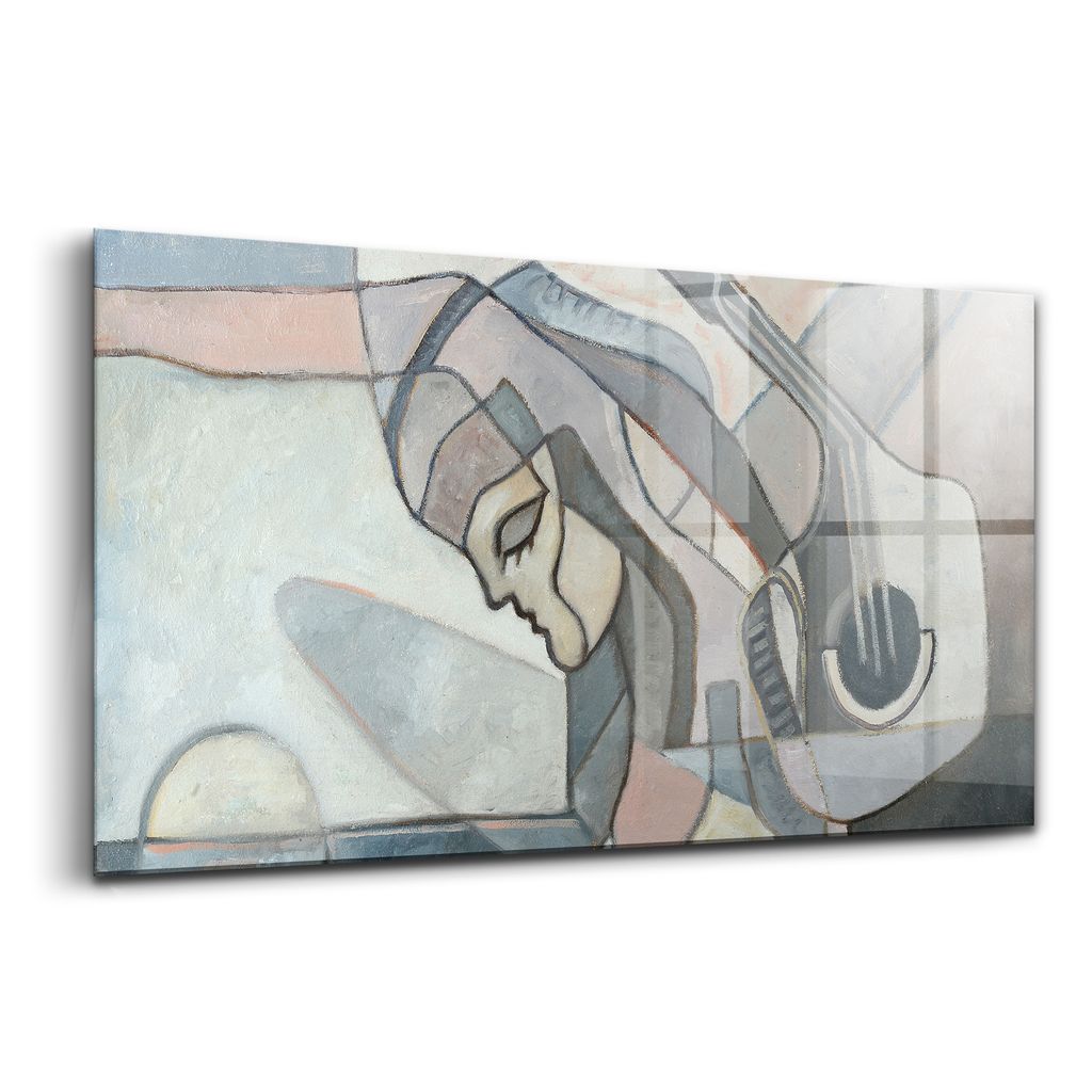 Glasmalerei - dekorative Malerei - moderne Malerei - 100x50 - Abstrakte Malerei Frau