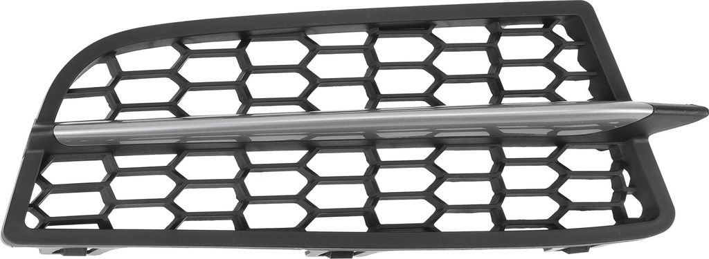 Nebelscheinwerfergrill Frontstoßstange Nebelscheinwerferabdeckung für BMW 1er Serie 2011-2015 ABS Nr. 51118053804 Schwarz, Silberton