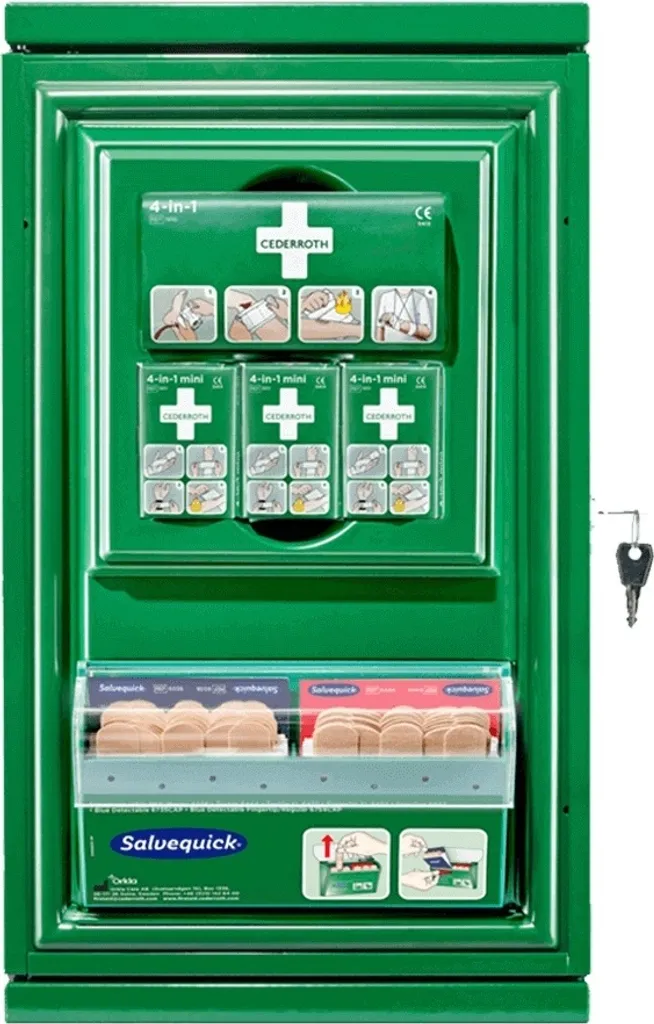 Cederroth Panneau de Premiers Secours en tôle REF291400 pour entreprises