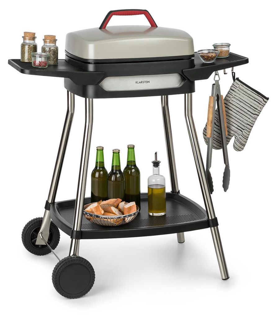 Gatsby Elektrogrill 2000W Antihaft-Grillfläche Seitentische Produktbild 