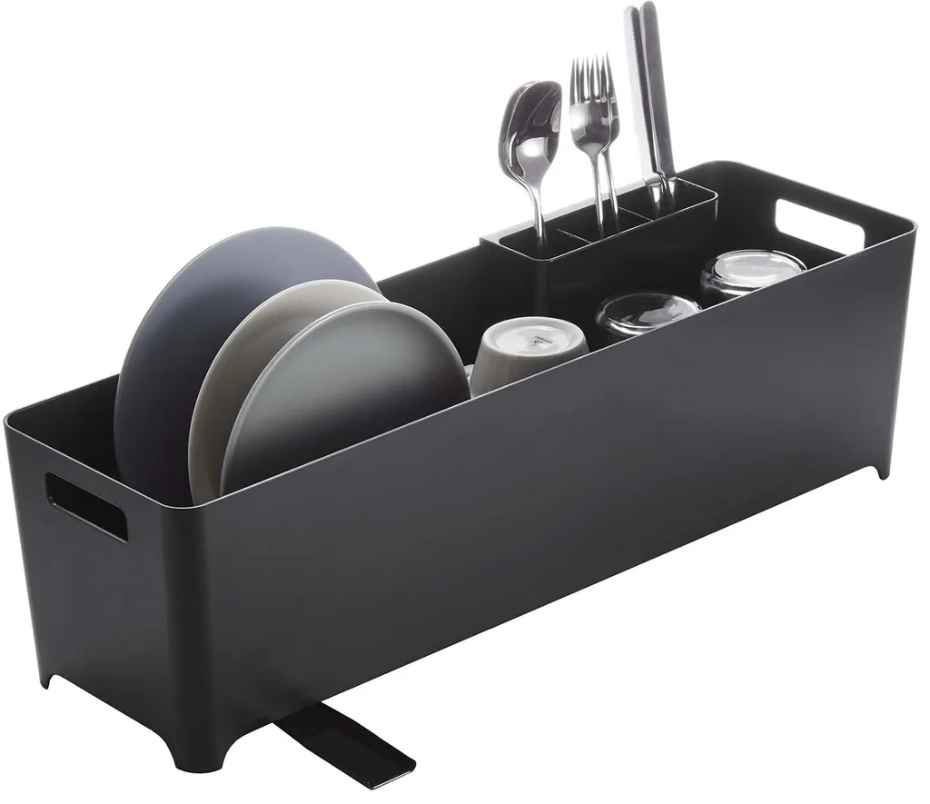 Scolapiatti Slim Yamazaki Tower Nero 55cm - Estetica e Funzionalità - 12