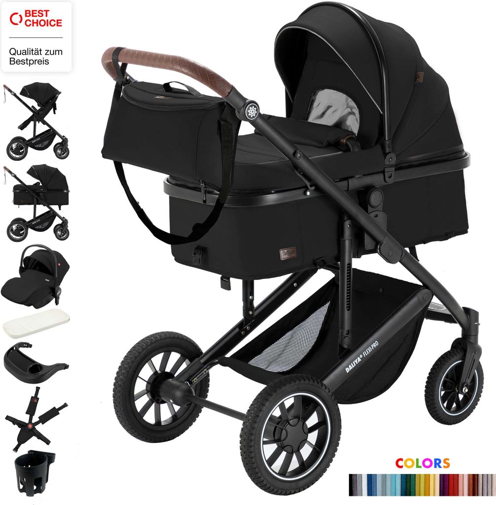Daliya® FLEXI-PRO M 3in1 Kinderwagen & Buggy mit i-Size Produktbild 