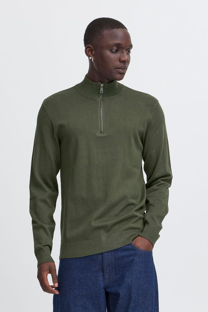 Blend BHDAN Herren Strickpullover Troyer Feinstrick Pullover regular fit