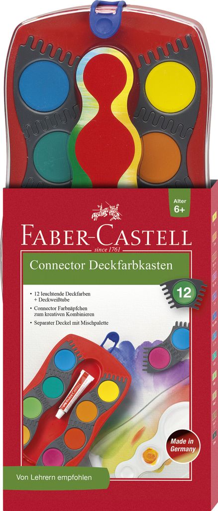 FABER-CASTELL 125030 CONNECTOR scatola di vernice - 12 Immagine del prodotto 