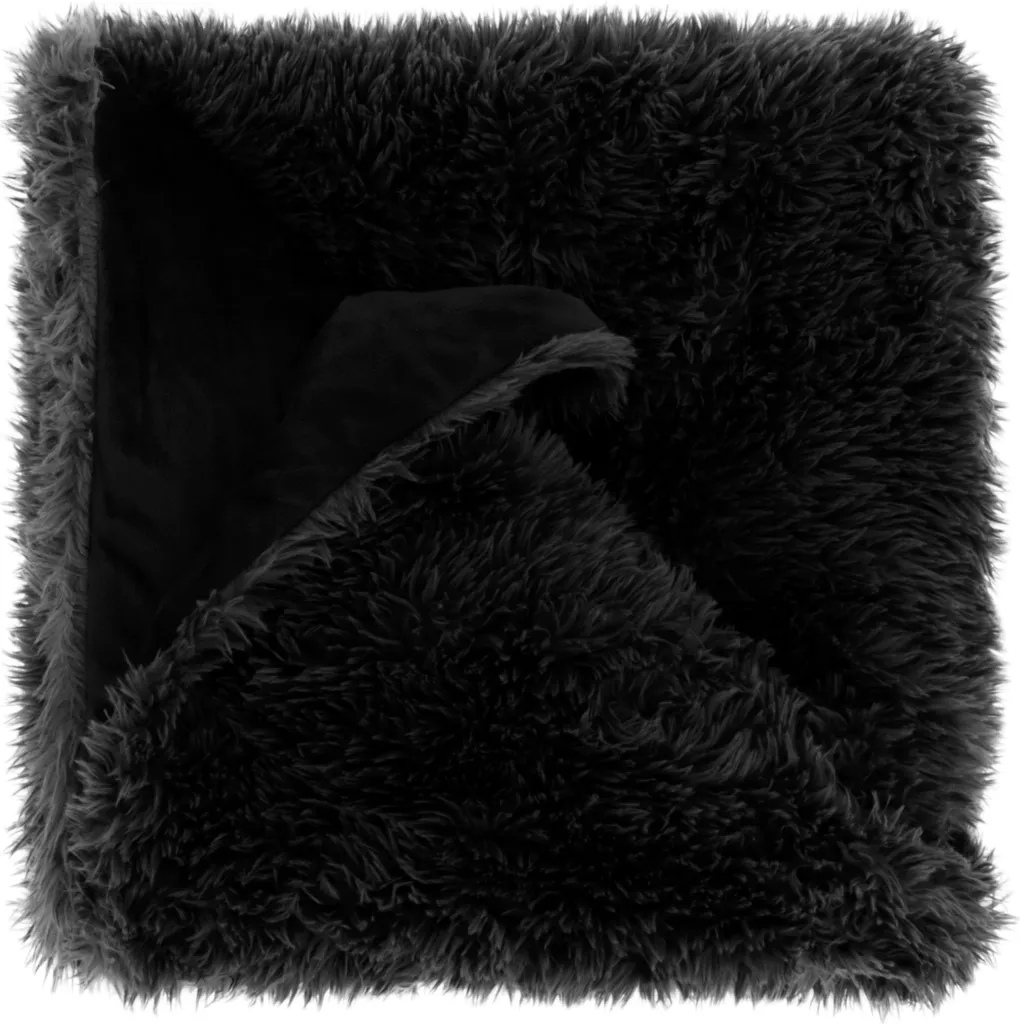 Plaid Nero Unique Living Olaf 150x200cm - Must-Have Relax Invernale