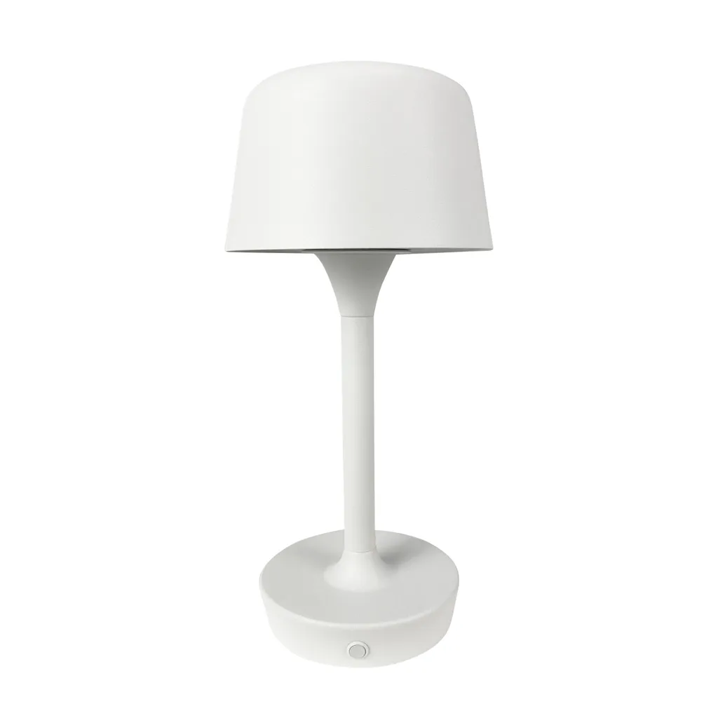 Lampada LED Metallo FLOW White: Ricaricabile USB IP54 Dimmerabile