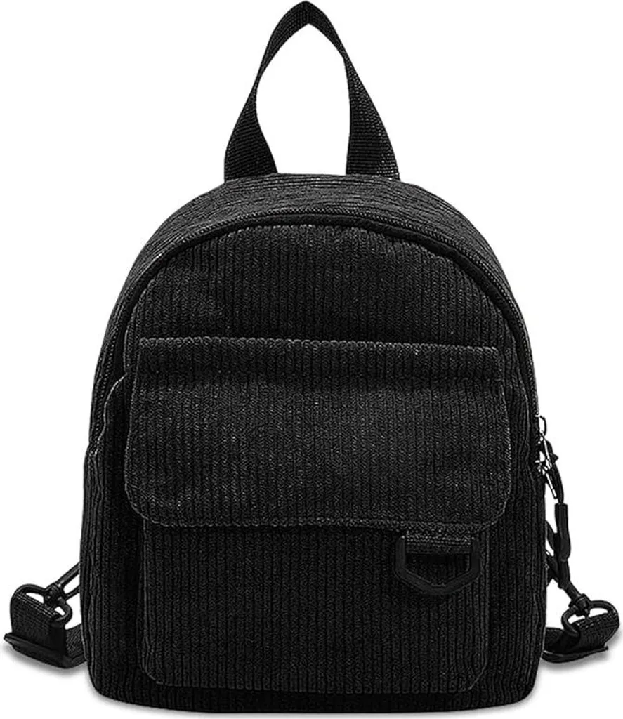 Mini Sac à Dos Femme Marron Léger en Cordelette Douce pour les Voyages