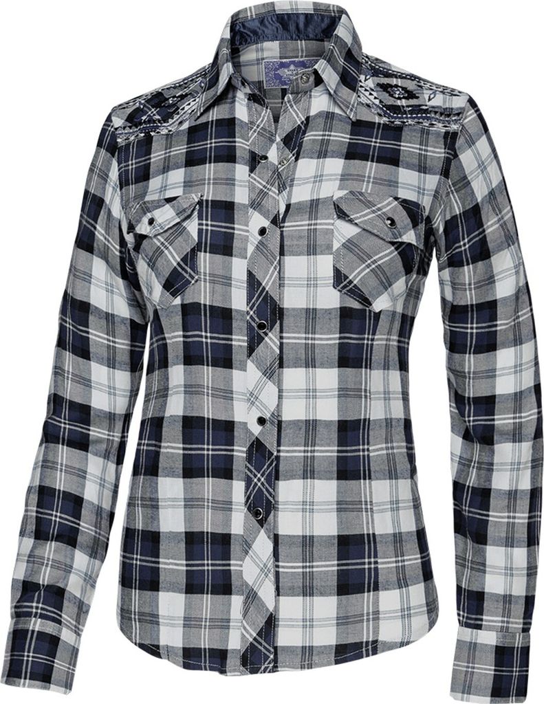 Stars & Stripes Damen Westernbluse »PASADENA BLUE« Gr.S Produktbild 