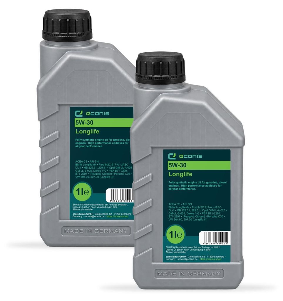 Motoröl Multipack 2x1 Liter 5W-30 C3 SN ECANIS Longlife Produktbild 