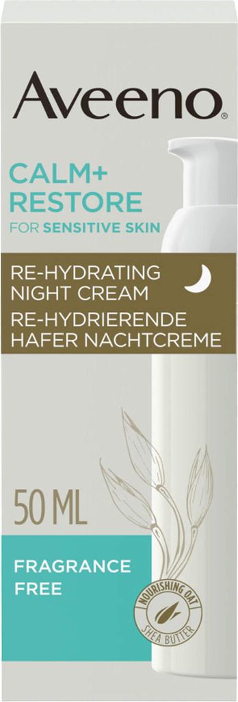 Aveeno Calm+ Restore Re-Hydrierende Hafer Nachtcr. 50 ml