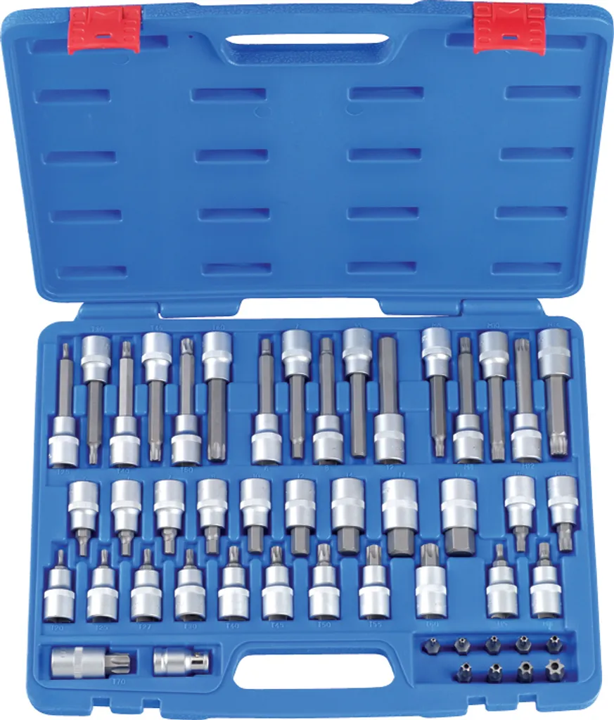 Coffret d'inserts Torx Percés Entreprise 1/2 avec Douilles de 49 Tgl