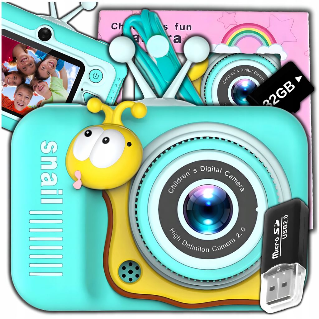 Digitale Fotokamera Für Kinder 40 Mp Spielkamera Mit Spielen + 32Gb Speicherkarte