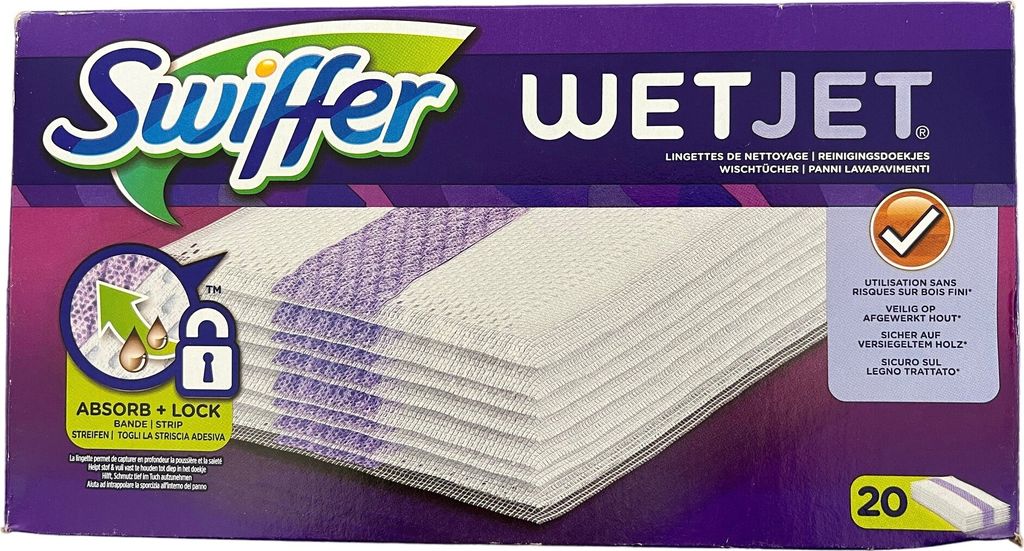 Swiffer WetJet Bodenwischer Reinigungstücher 20 Stück Produktbild 