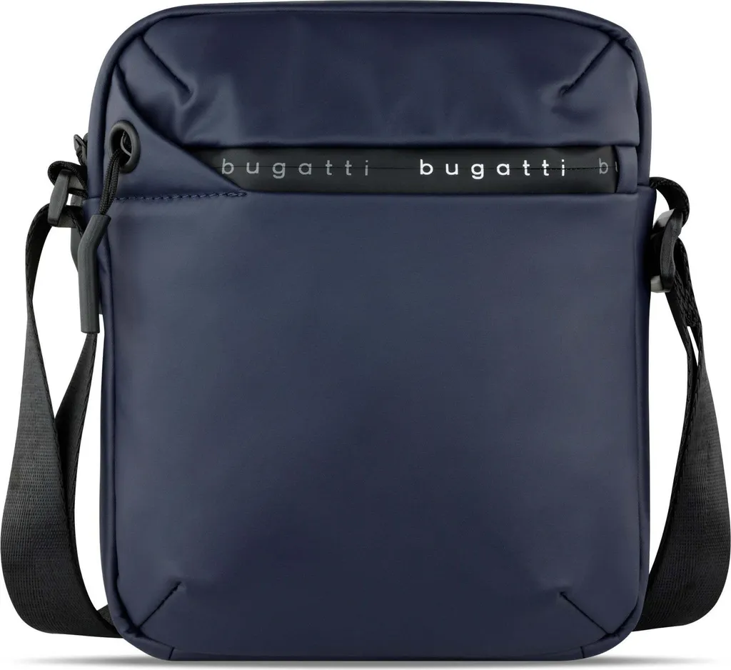 Petit Sac à Épaule Bugatti pour Sorties et Soirées - Blanc et Bleu