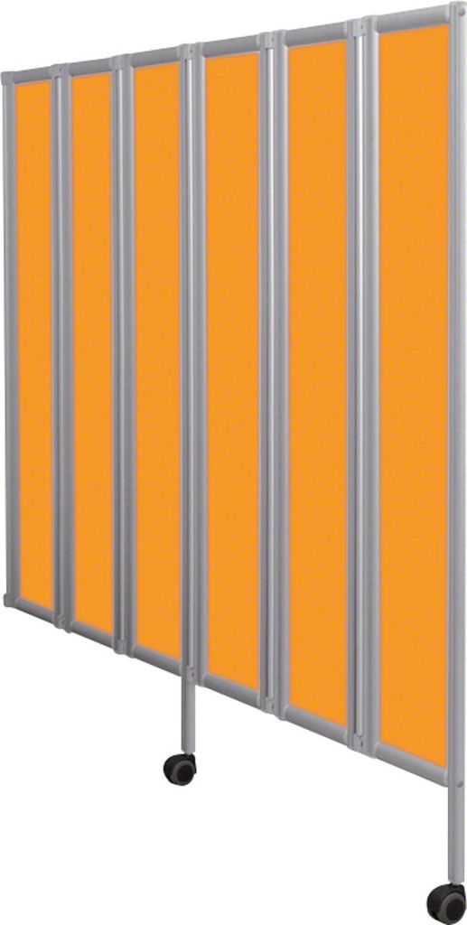 Flexible Faltwand Raumteiler Sichtschutz Therapie Praxis, 6-flügelig 165x180 cm