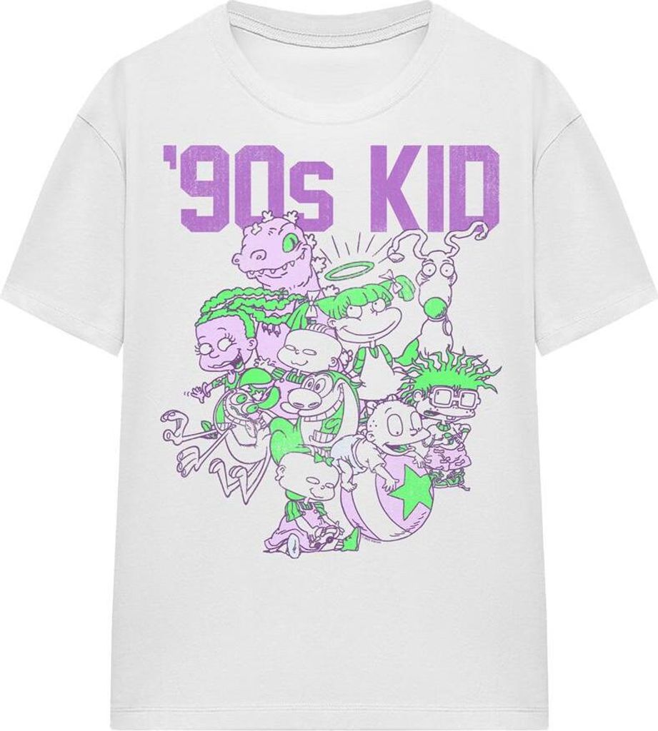 Nickelodeon - "90s Kid" T-Shirt für Herren/Damen Uni TV15857 (XL) (Weiß)