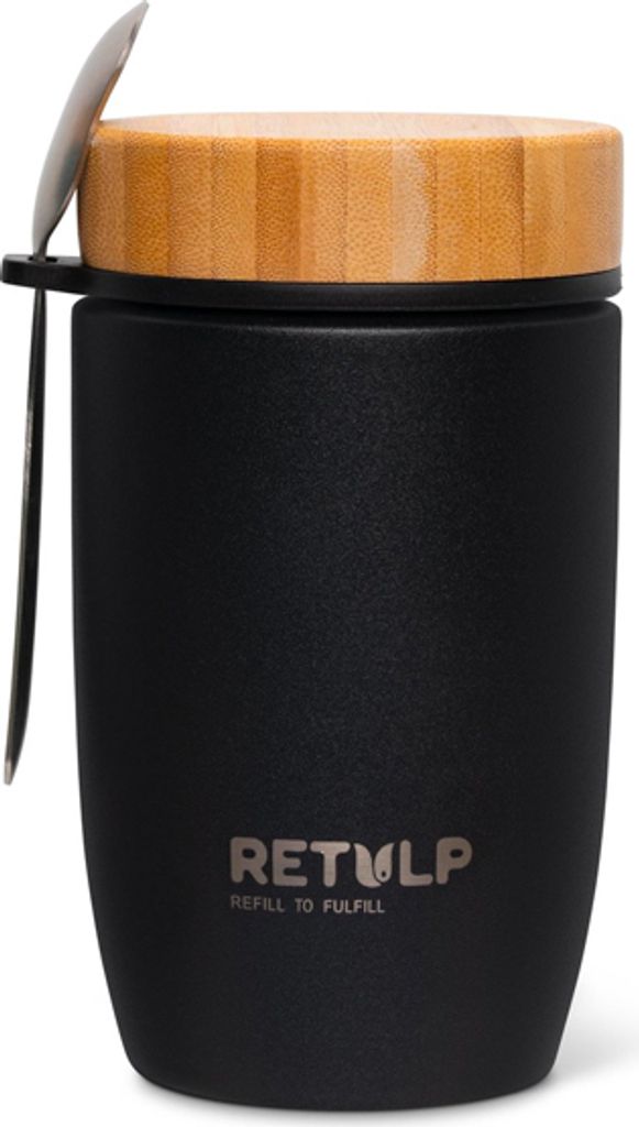 Retulp Lunch Cup - Big Becher - Premium Black - 500 ml