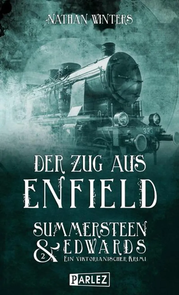 Locomotive Enfield design rétro en métal argenté avec détails gravés