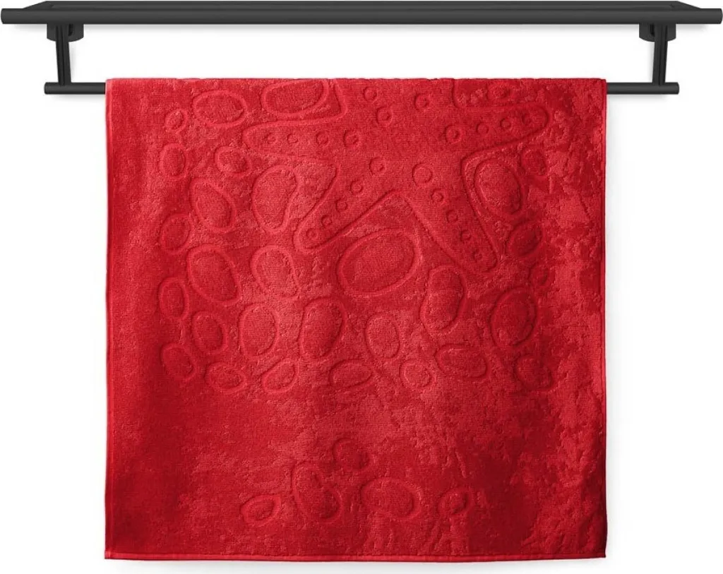 Telo Mare Granada Rosso 104x180 cm - Puro Cotone per Spiaggia e Piscina