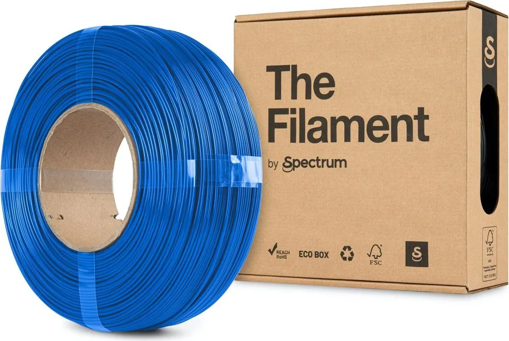 Il filamento ReFill PLA 1,75 mm power blue 1kg