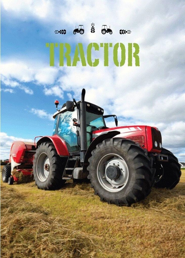 Roter Traktor - Kuschelige Fleece-decke Kuscheldecke, Produktbild 