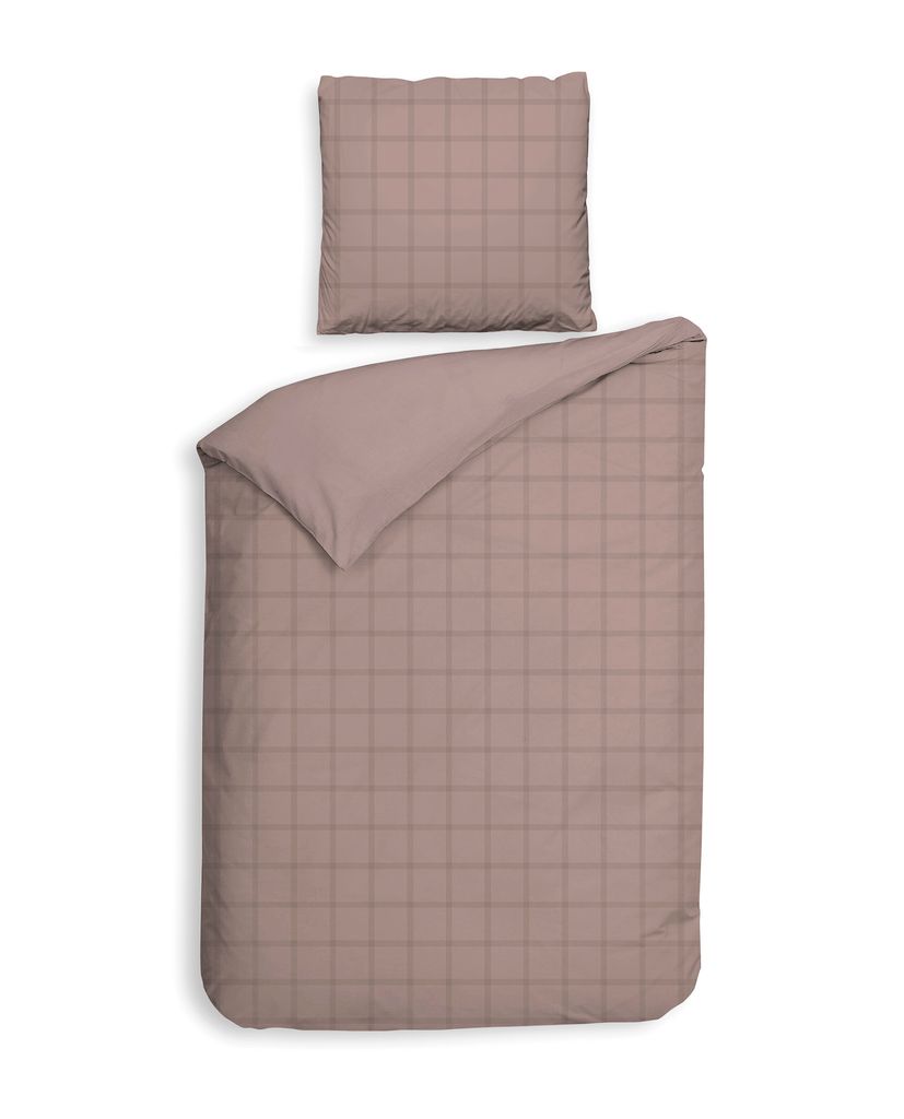 Heckett and Lane Diamante Bettwäsche 135 Rose Tan Bettwäsche 1 x Bettbezug 135x200 + 1 x Kopfkissenbezug 80x80 Rose-Tan rosa