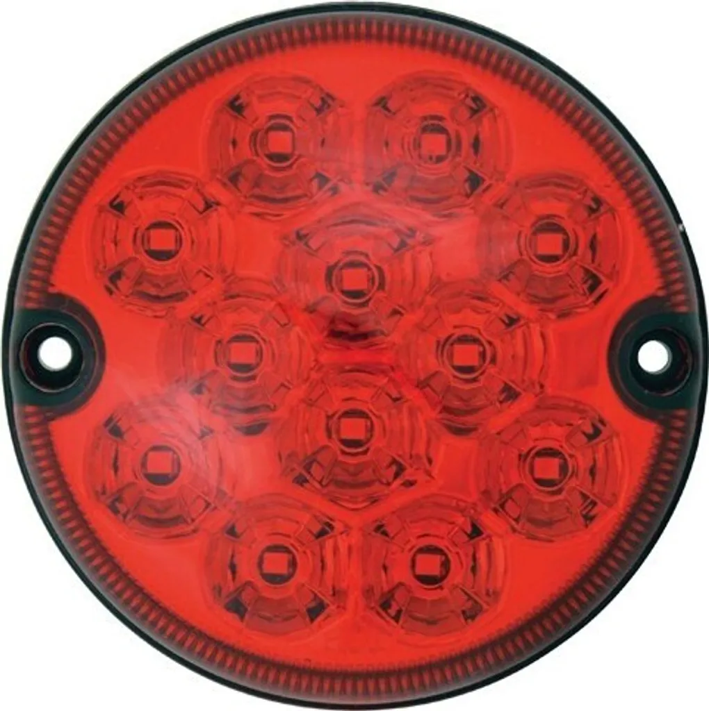 Fendinebbia posteriore 12/24 Volt LED 95 mm rosso