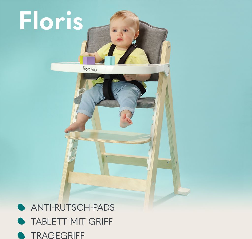 LIONELO Floris Hochstuhl Baby ab 6 Monate bis zu 40 kg, Produktbild 5