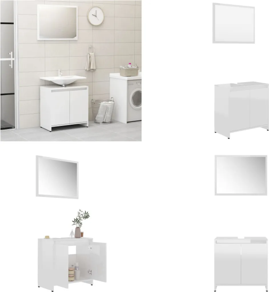 Trasforma il tuo Bagno in una Suite con il Set vidaXL Bianco Lucido