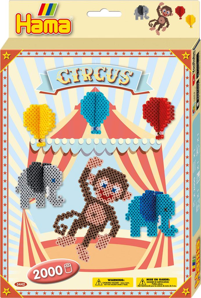 Hama Bügelperlen midi "Zirkus" Geschenkpackung 2.000 Bügelperlen