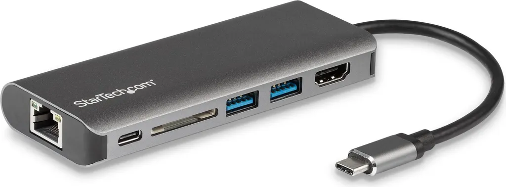 Adaptateur USB-C pour Télétravail HDMI 4K Ethernet et Charge Rapide