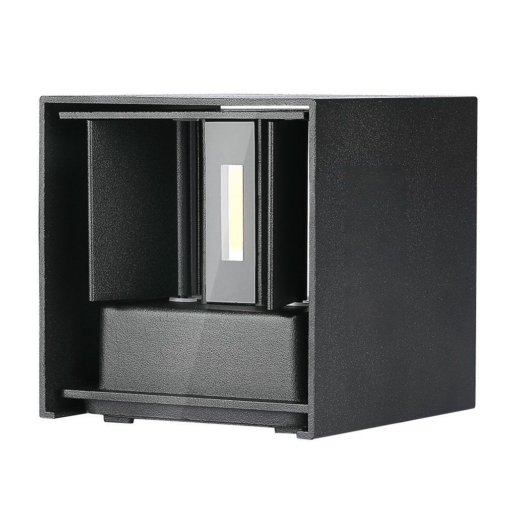 Quadratische LED-Wandleuchten - Bridgelux - Schwarz - IP65 - 11W - 1360 Lumen - 3000K