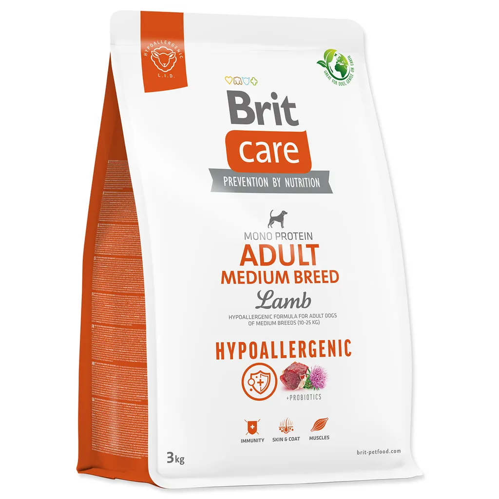 Brit Care Hypoallergenic Adult Medium Lamb 3 kg