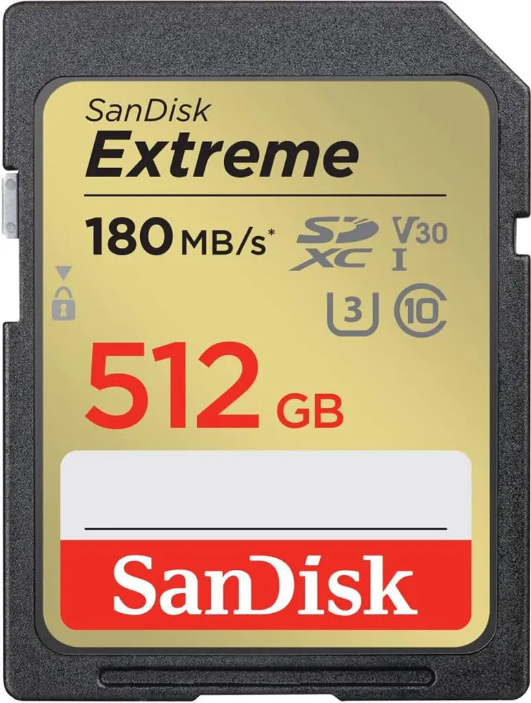 Carte SDXC SanDisk Extreme 512 Go : la solution pour vos vidéos 4K UHD