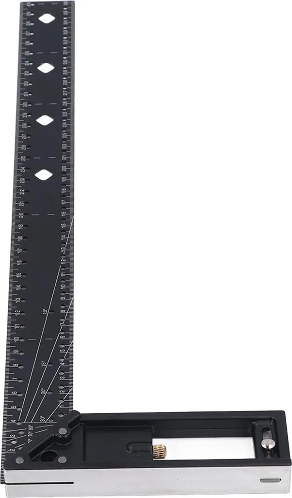 Outil de traçage bois : règle angles multiples 40 cm pour menuiserie - 2