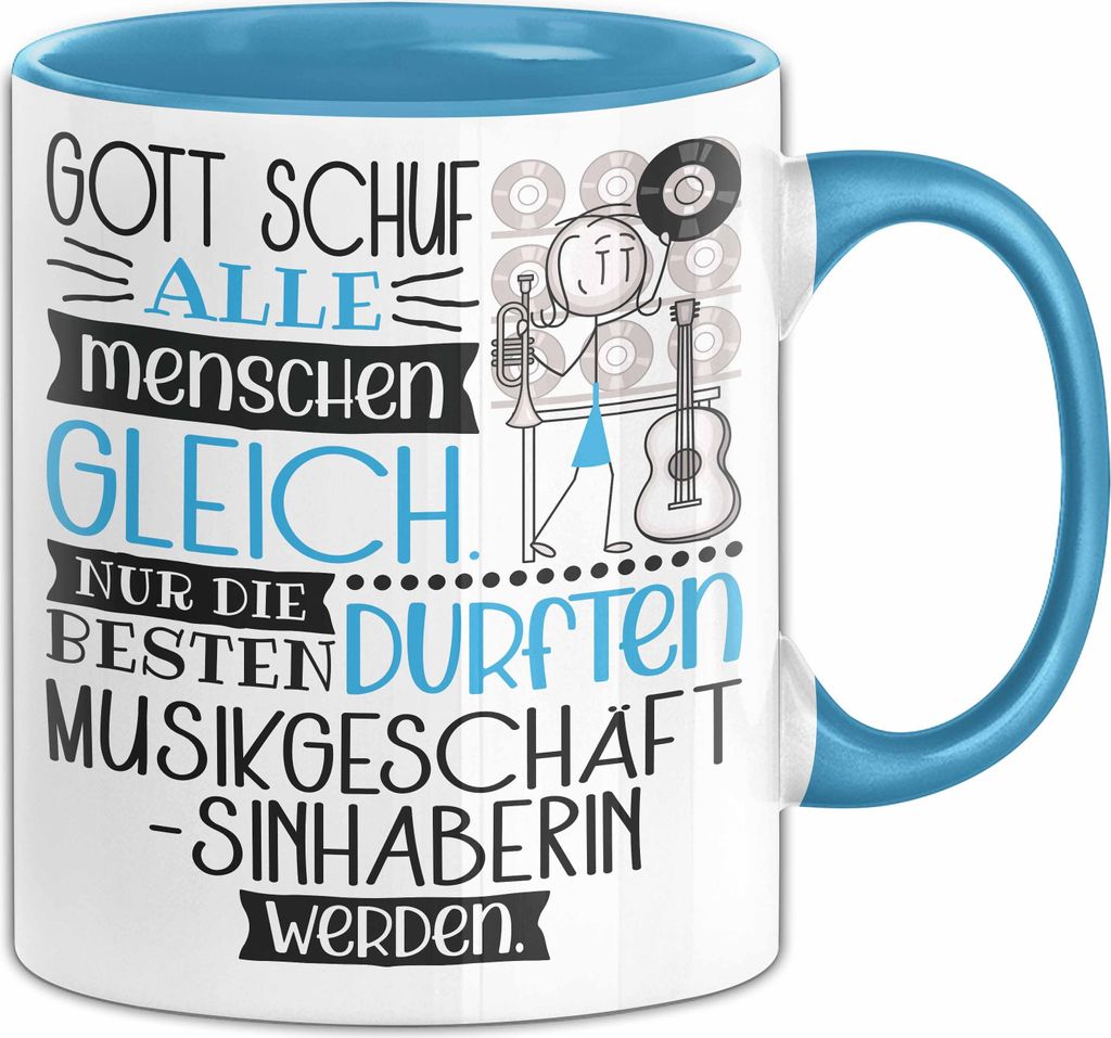 Musikgeschäftsinhaberin Geschenk Becher Tasse Gott Schuf Alle Menschen Gleich Nur Die Besten Durfeten Musikgeschäftsinhaberin Werden Geschenkidee...
