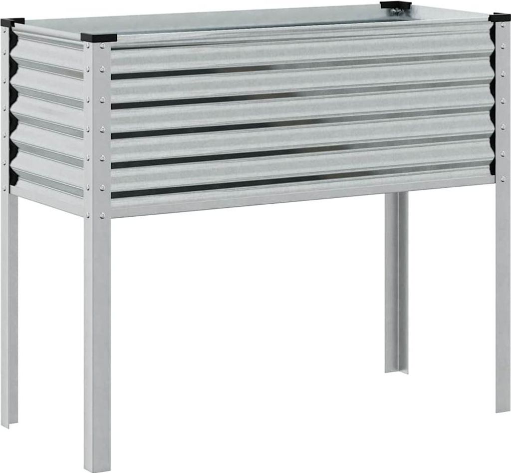 vidaXL Záhradný kvetináč 100 x 45 x 90 cm Pozinkovaná oceľ Obrázok produktu 