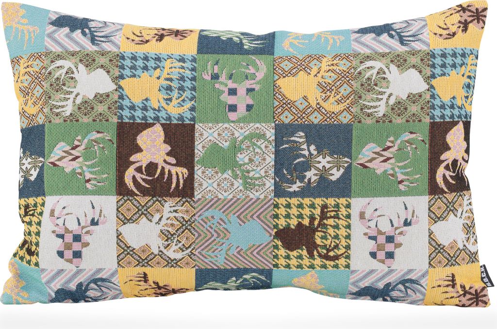 H.O.C.K. Harry Hirsch Tegan Patch Kissen 60x40cm grün col. 04