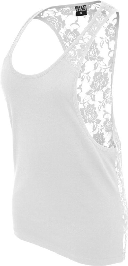 Urban Classics Ladies - FLOWER LOOSE Tank Top weiß - S