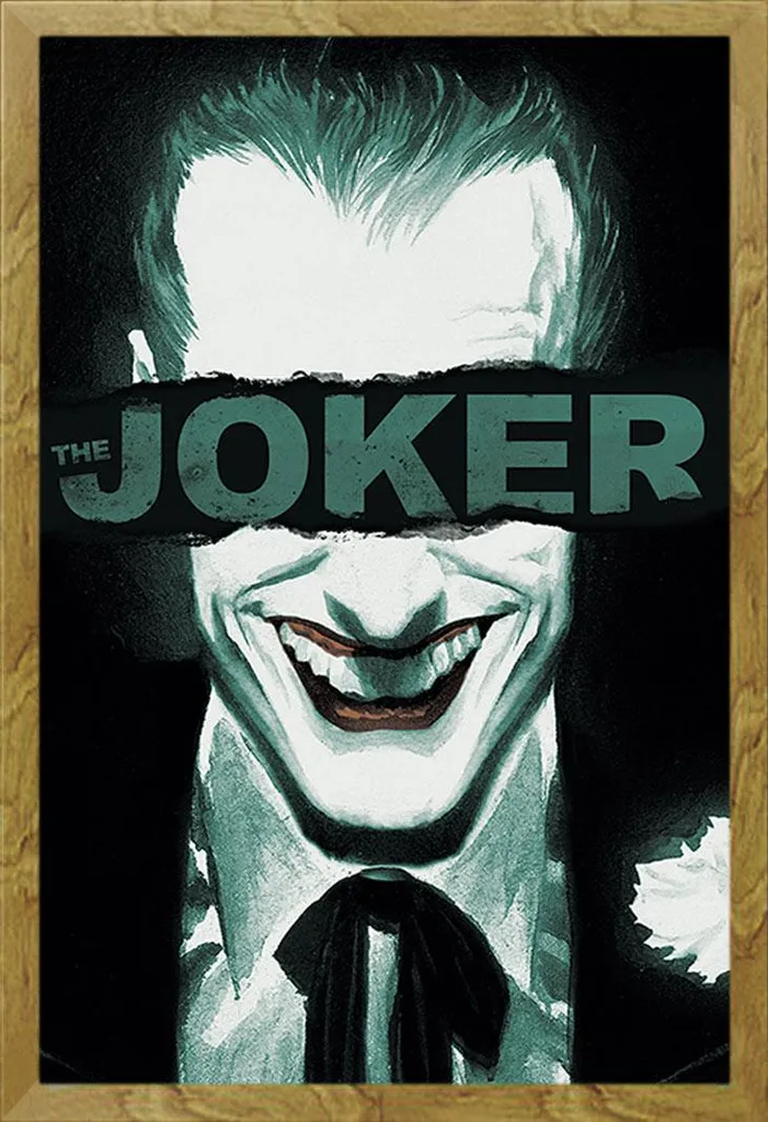 Quadro Moderno Joker 61x91.5 Cornice Shinsuke Legno Rovere Chiaro